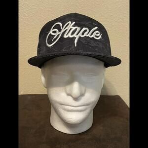 Staple X Thread Beast Youth Black Snapback Hat Embroidered Spellout Camo